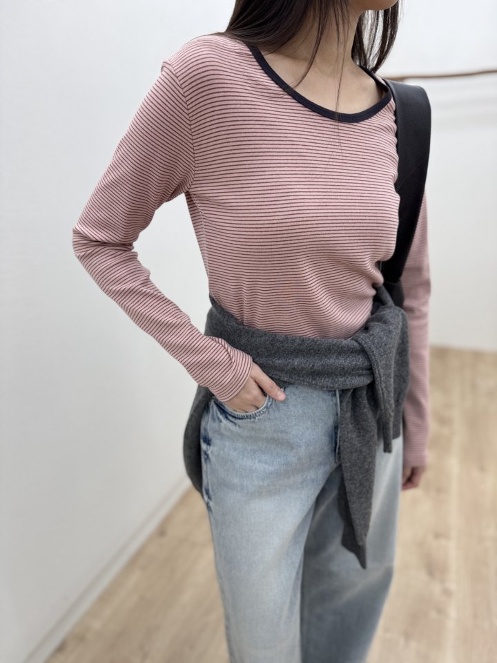 Most - Korean Women Fashion - #thatsdarling - Rody Striped Tee - 7