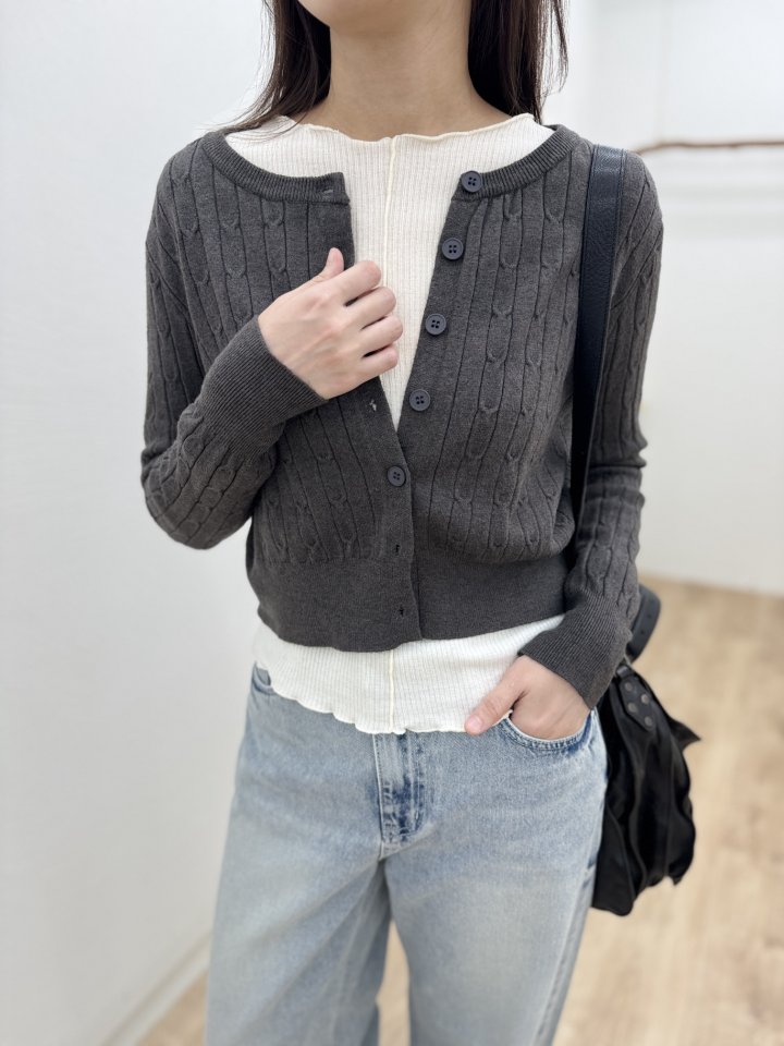 Most - Korean Women Fashion - #thelittlethings - Hug Cardigan - 12