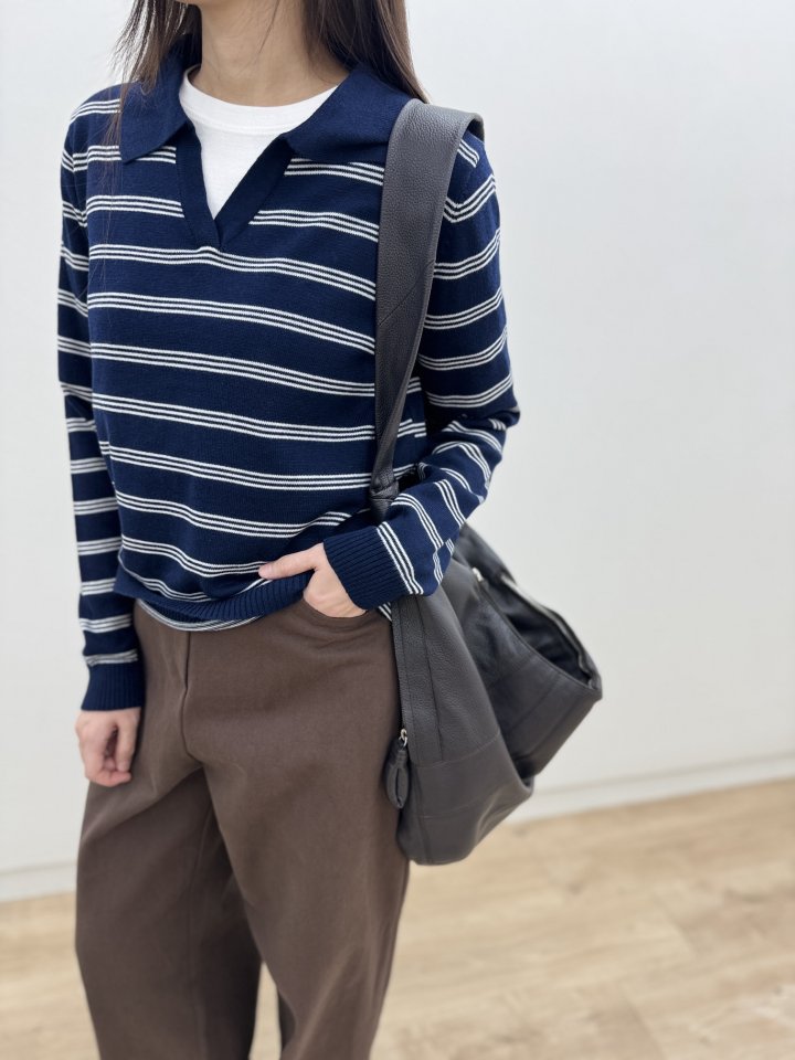 Most - Korean Women Fashion - #vintageinspired - Bonnie Collar Knit - 7
