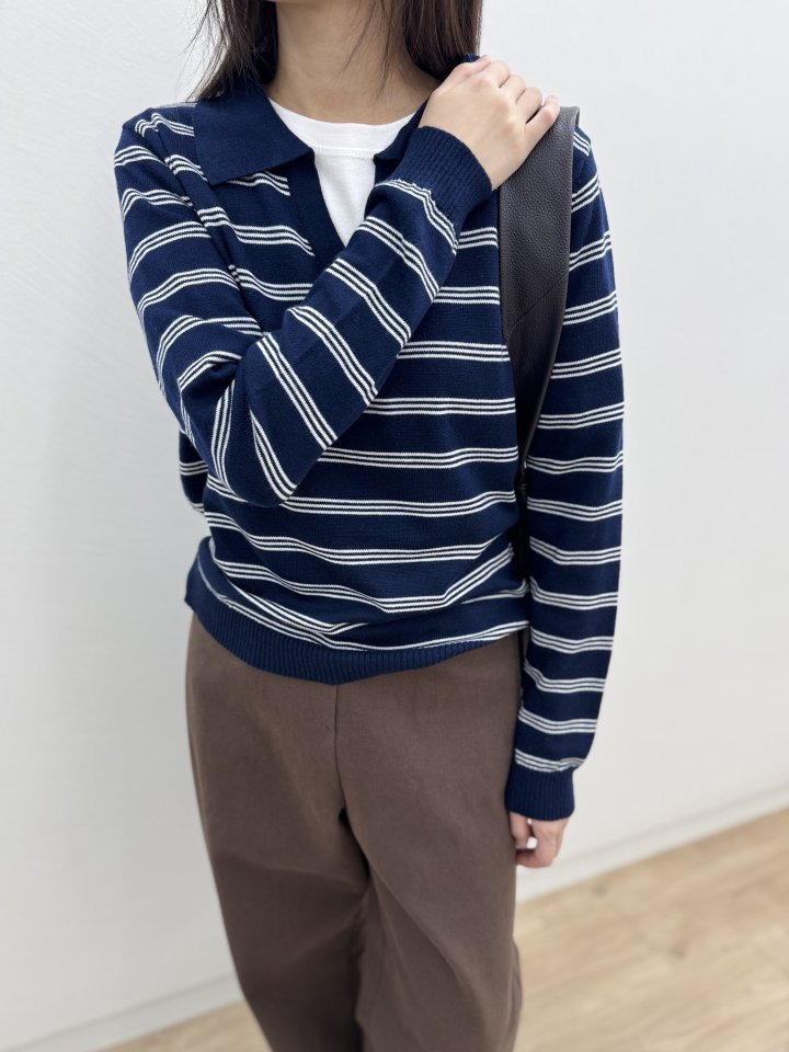 Most - Korean Women Fashion - #vintagekidsstyle - Bonnie Collar Knit - 8