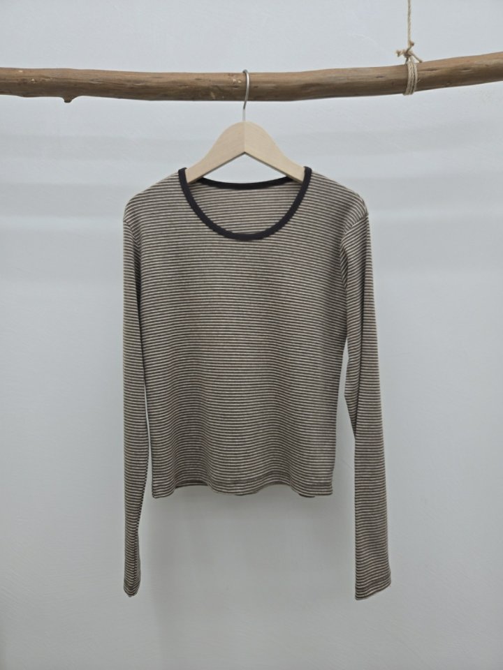 Most - Korean Women Fashion - #womensfashion - Rody Striped Tee - 10
