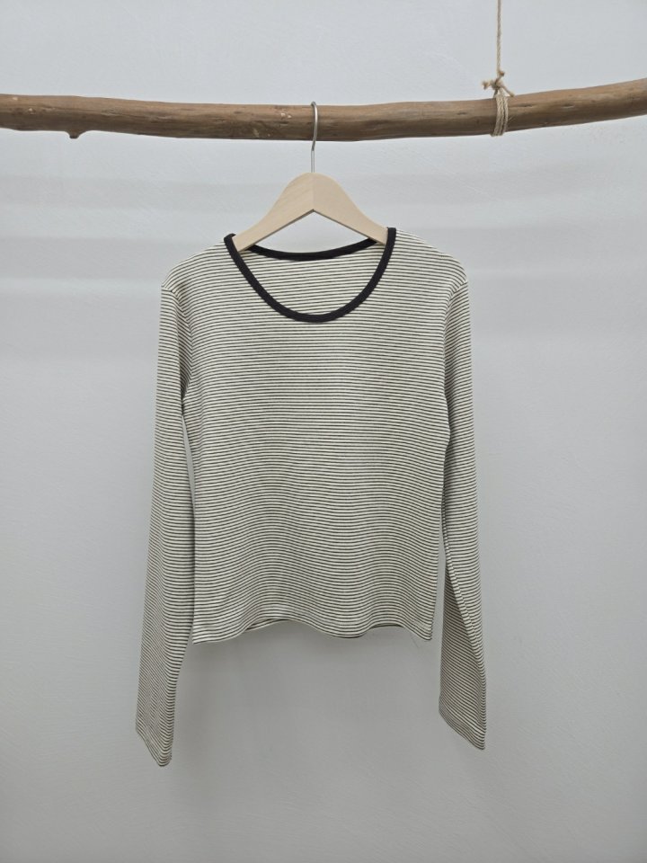 Most - Korean Women Fashion - #womensfashion - Rody Striped Tee - 12
