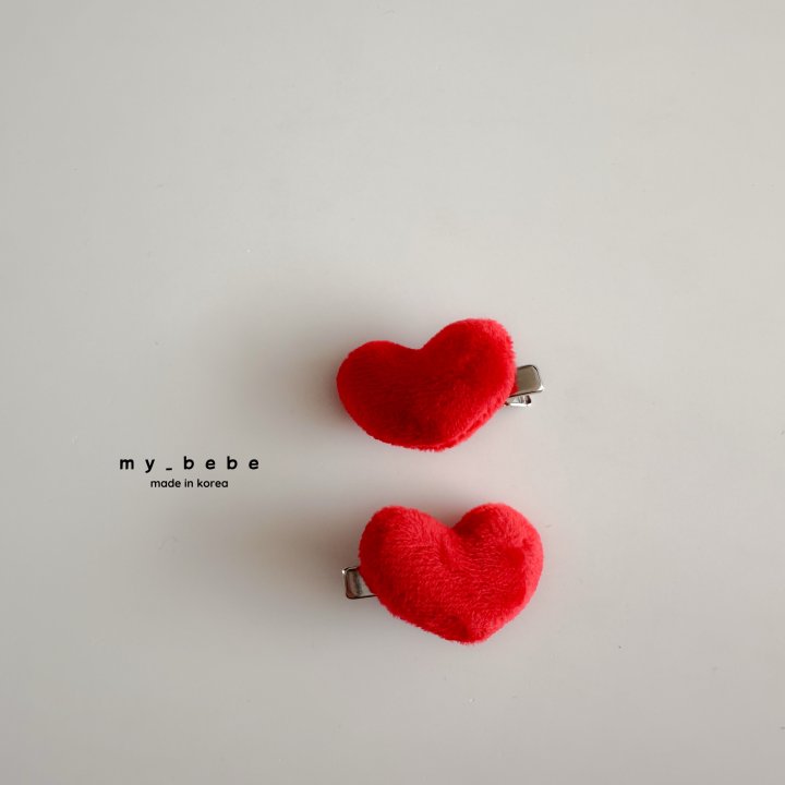My Bebe - Korean Baby Fashion - #babyboutique - Heart Claw Clip