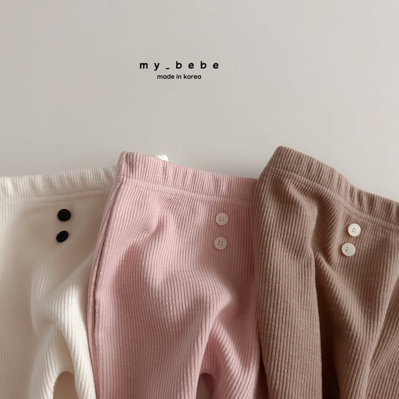My Bebe - Korean Baby Fashion - #babyboutique - Brushed Foot Cover Leggings - 12