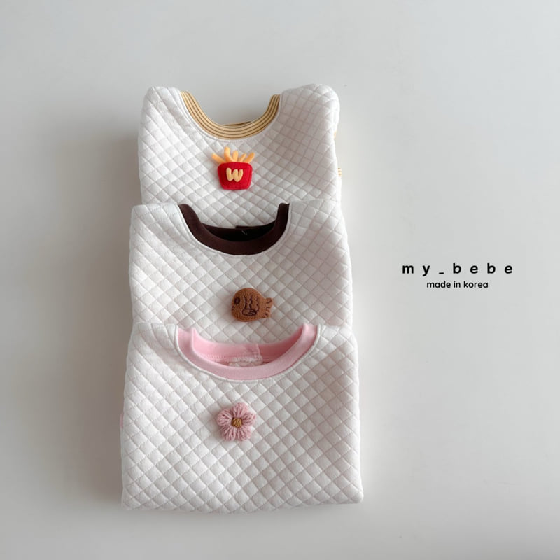 My Bebe - Korean Baby Fashion - #babyboutique - Quilted Large Bib - 12