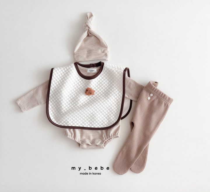 My Bebe - Korean Baby Fashion - #babyboutique - Chubby Suit Set (Suit + Bonnet Set) - 10