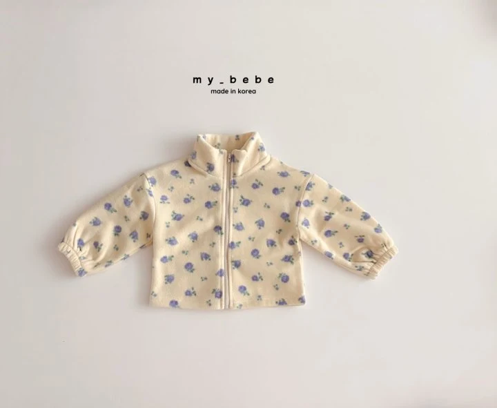 My Bebe - Korean Baby Fashion - #babyboutique - Fleece Zip-Up - 6