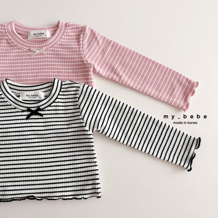 My Bebe - Korean Baby Fashion - #babyboutique - Lover Crop Tee - 2
