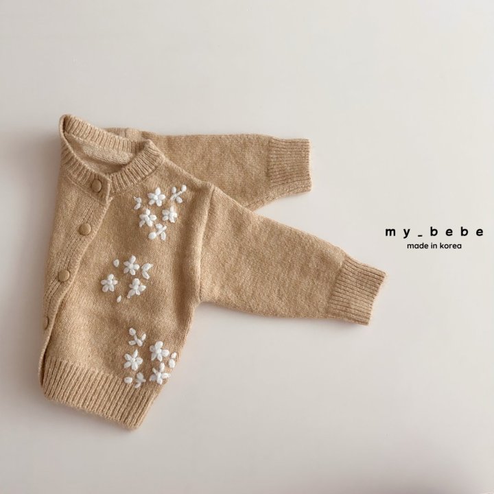 My Bebe - Korean Baby Fashion - #babyclothing - Floral Embroidered Cardigan - 10