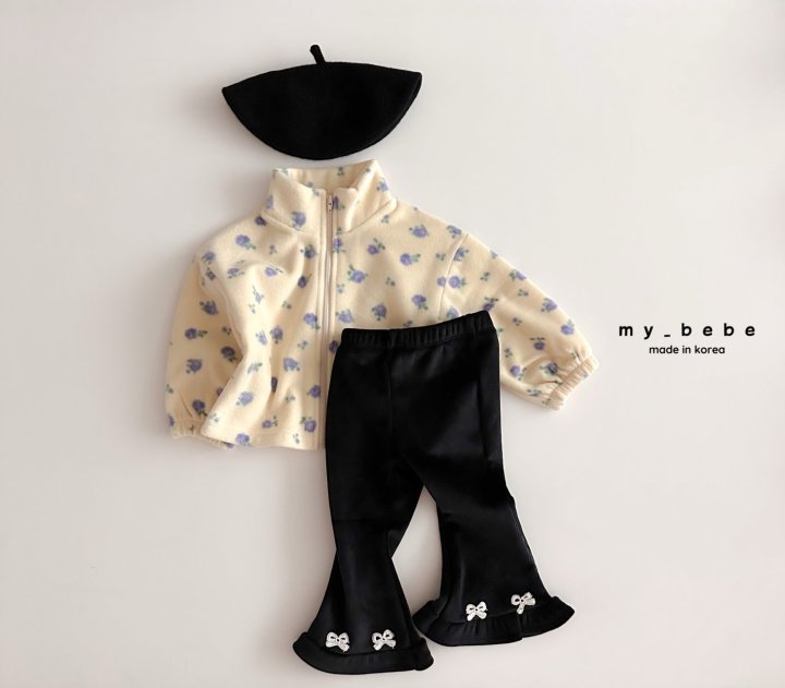 My Bebe - Korean Baby Fashion - #babyclothing - Fleece Zip-Up - 8