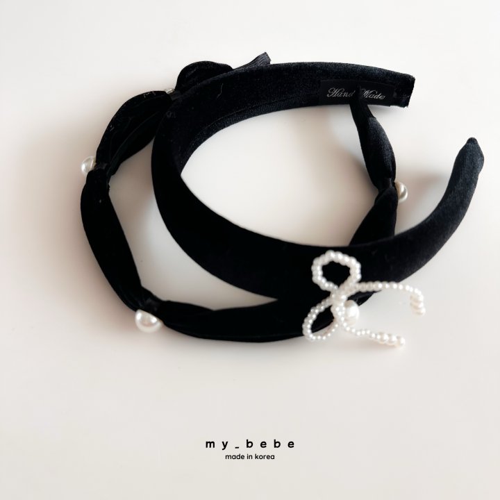 My Bebe - Korean Baby Fashion - #babyfashion - Pearl Headband - 2