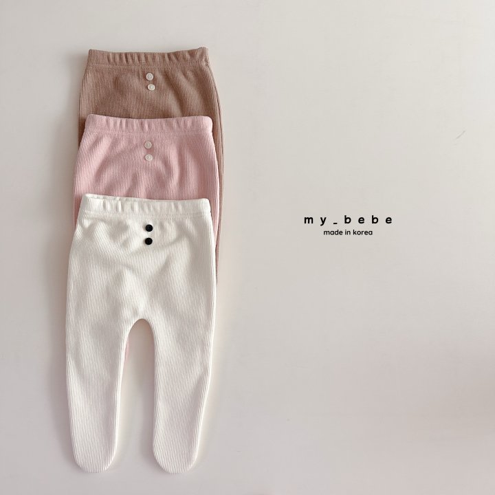 My Bebe - Korean Baby Fashion - #babyfashion - Brushed Foot Cover Leggings