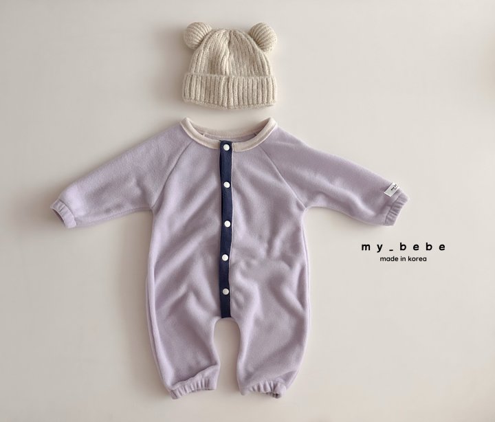 My Bebe - Korean Baby Fashion - #babyfashion - Snap Fleece Bodysuit - 11