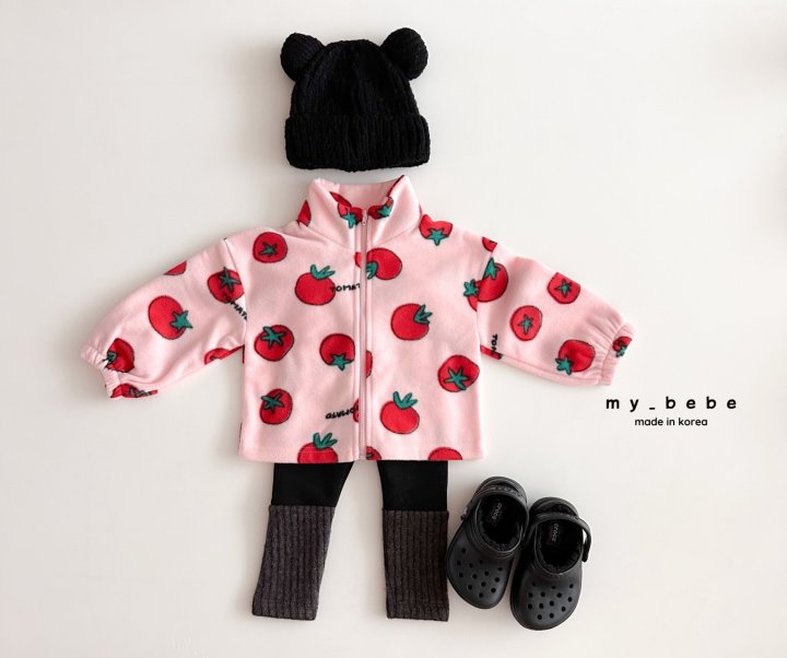 My Bebe - Korean Baby Fashion - #babyfashion - Fleece Zip-Up - 9