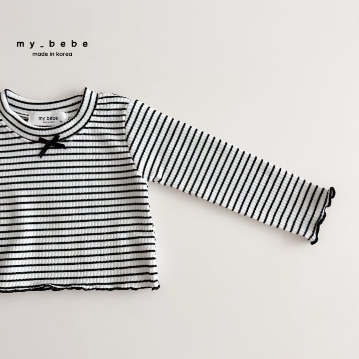 My Bebe - Korean Baby Fashion - #babyfashion - Lover Crop Tee - 5