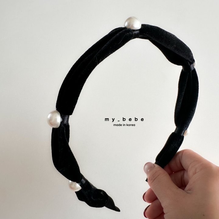 My Bebe - Korean Baby Fashion - #babyfever - Pearl Headband - 3