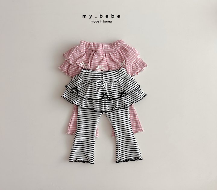 My Bebe - Korean Baby Fashion - #babyfever - Tiered Frill Bootcut Pants