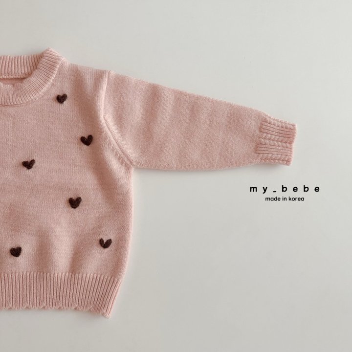 My Bebe - Korean Baby Fashion - #babyfever - Heart Boom Knit - 11