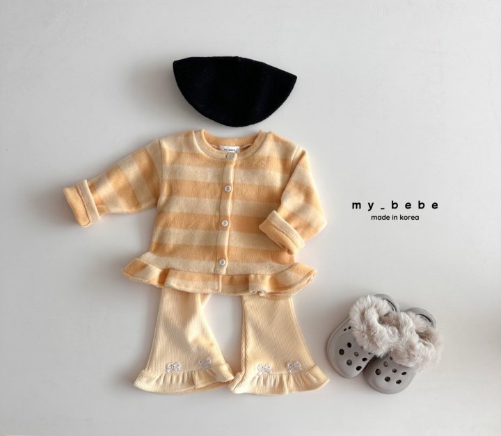 My Bebe - Korean Baby Fashion - #babyfever - Frill Cardigan - 9