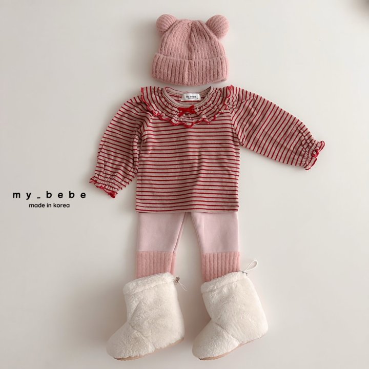 My Bebe - Korean Baby Fashion - #babyfever - Merry Wool Frill Tee - 7