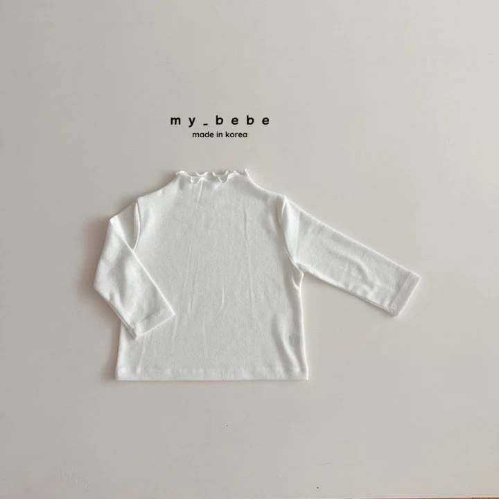 My Bebe - Korean Baby Fashion - #babyfashion - Wool Half Turtleneck Tee - 4