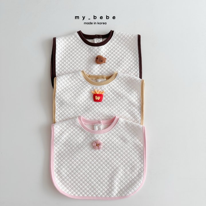 My Bebe - Korean Baby Fashion - #babygirlfashion - Quilted Large Bib - 2