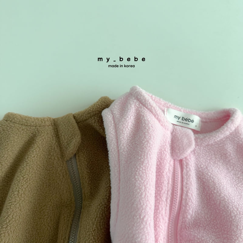 My Bebe - Korean Baby Fashion - #babygirlfashion - Fleece Overalls - 12