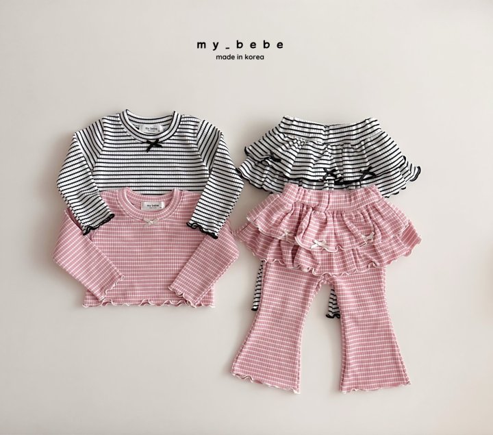 My Bebe - Korean Baby Fashion - #babygirlfashion - Lover Crop Tee - 7