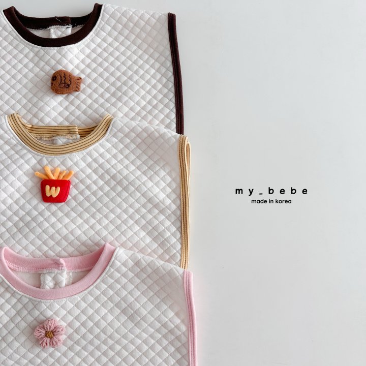 My Bebe - Korean Baby Fashion - #babylifestyle - Quilted Large Bib - 3
