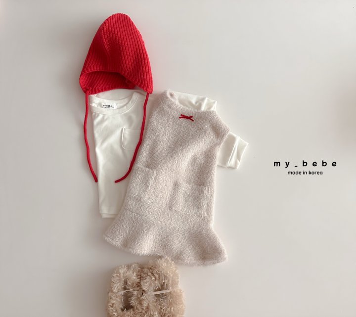 My Bebe - Korean Baby Fashion - #babylifestyle - Bubble Tweed One-piece - 6