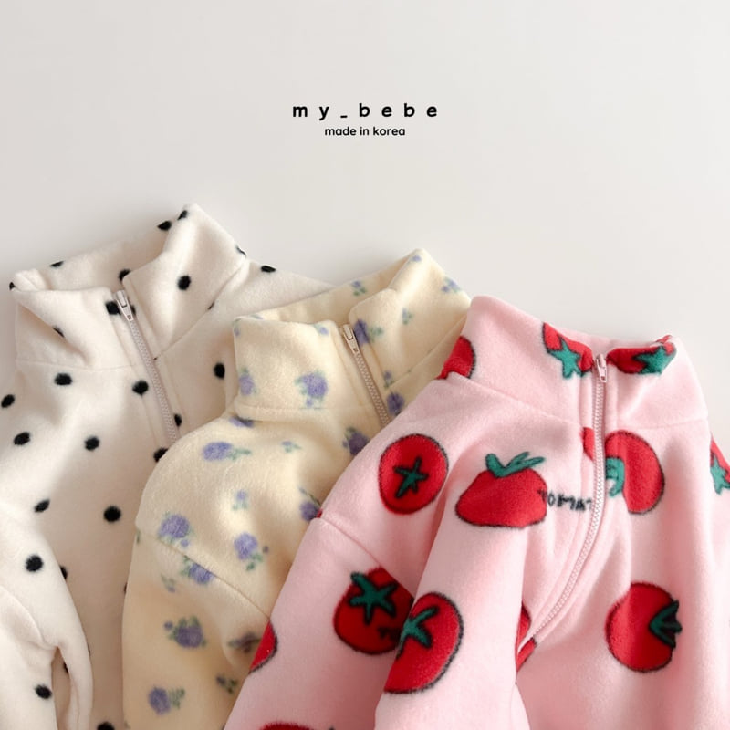 My Bebe - Korean Baby Fashion - #babylifestyle - Fleece Zip-Up - 12