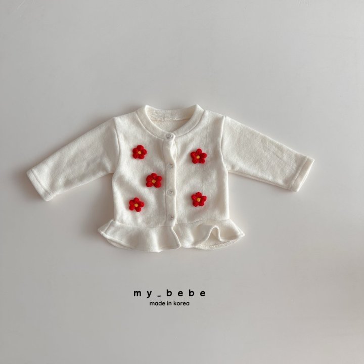 My Bebe - Korean Baby Fashion - #babylifestyle - Frill Cardigan - 11