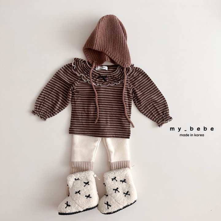 My Bebe - Korean Baby Fashion - #babylifestyle - Merry Wool Frill Tee - 9