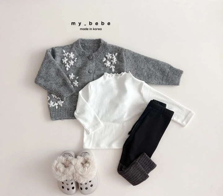 My Bebe - Korean Baby Fashion - #babylifestyle - Wool Half Turtleneck Tee - 6