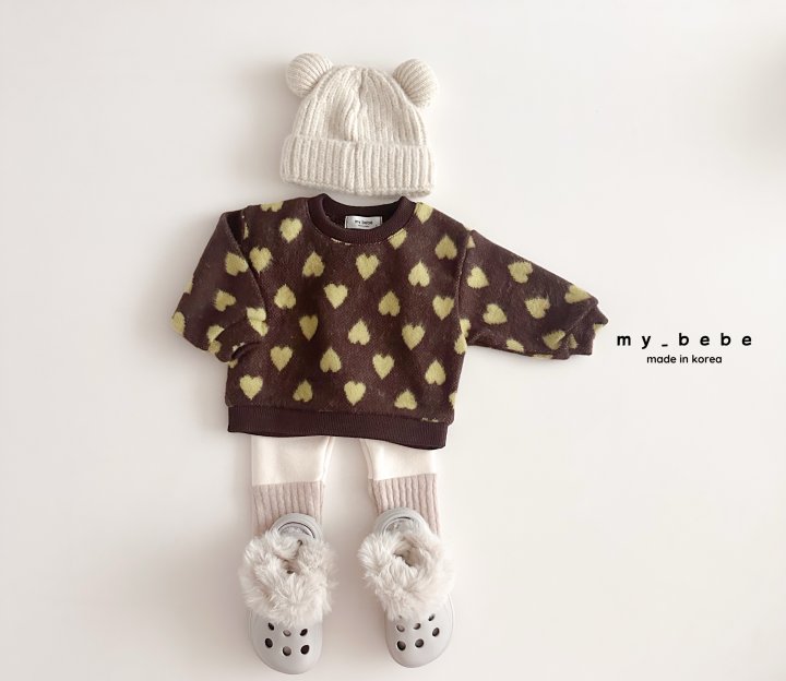 My Bebe - Korean Baby Fashion - #babyoninstagram - Heart Jacquard Bloomer Set - 11