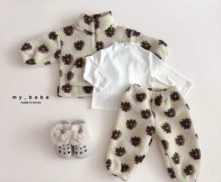 My Bebe - Korean Baby Fashion - #babyoninstagram - Wool Half Turtleneck Tee - 7