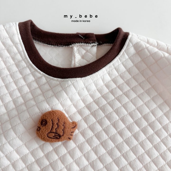 My Bebe - Korean Baby Fashion - #babyootd - Quilted Large Bib - 5