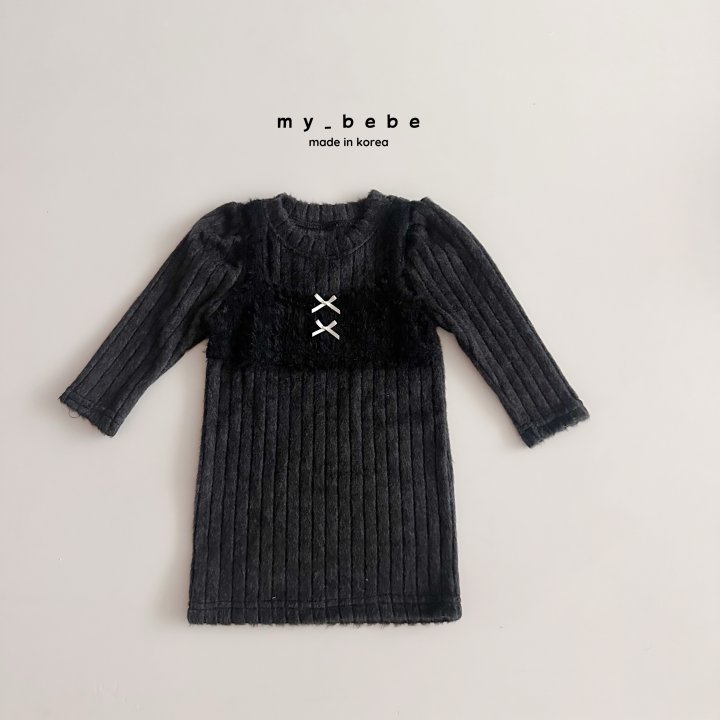 My Bebe - Korean Baby Fashion - #babyootd - Bustier One-piece - 7
