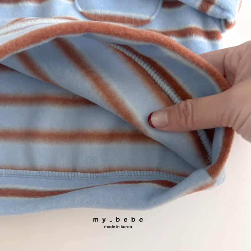 My Bebe - Korean Baby Fashion - #babyootd - Collar Fleece Tee - 12