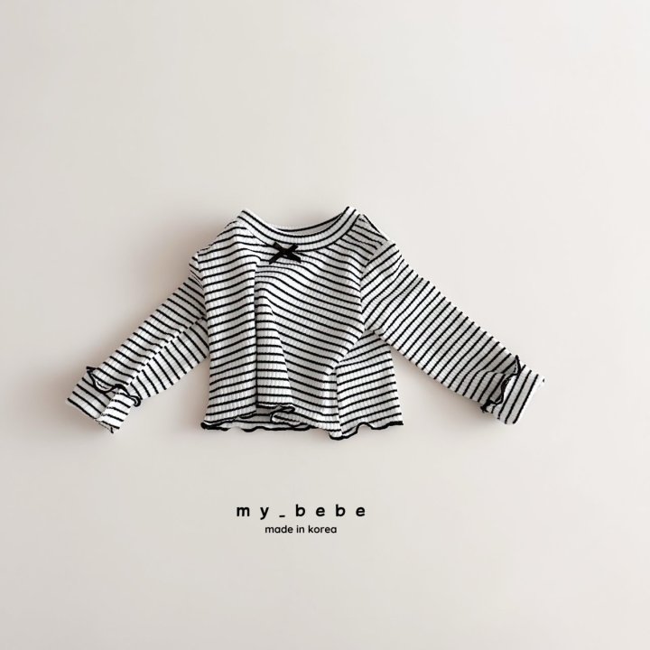 My Bebe - Korean Baby Fashion - #babyootd - Lover Crop Tee - 10