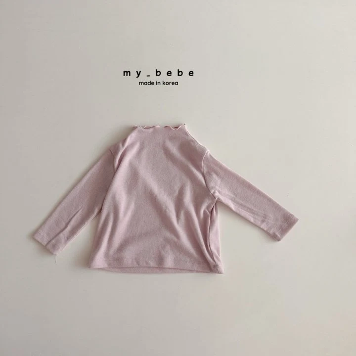 My Bebe - Korean Baby Fashion - #babyootd - Wool Half Turtleneck Tee - 8