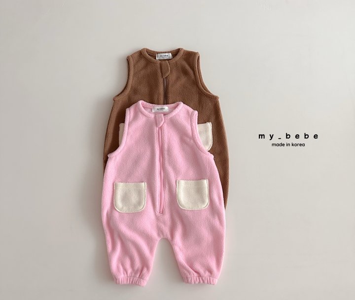 My Bebe - Korean Baby Fashion - #babyoutfit - Fleece Overalls