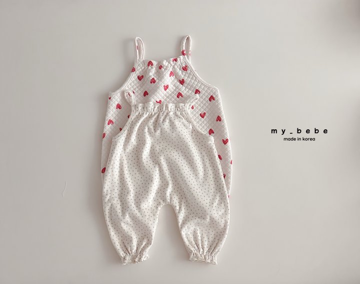 My Bebe - Korean Baby Fashion - #babyoutfit - Cute String Overalls