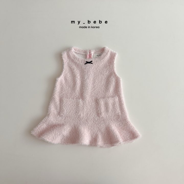 My Bebe - Korean Baby Fashion - #babyoutfit - Bubble Tweed One-piece - 9