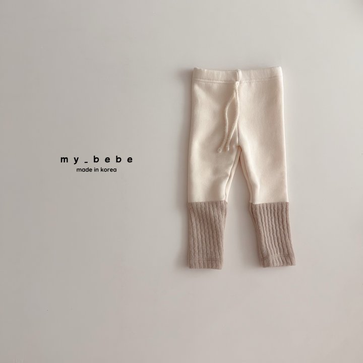 My Bebe - Korean Baby Fashion - #babyoutfit - Angora String Sleeves Leggings - 5