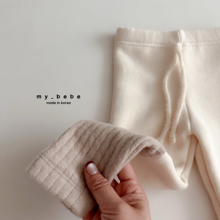 My Bebe - Korean Baby Fashion - #babyoutfit - Angora String Sleeves Leggings - 6