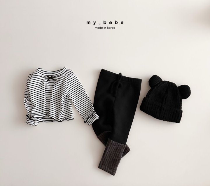 My Bebe - Korean Baby Fashion - #babyoutfit - Lover Crop Tee - 11