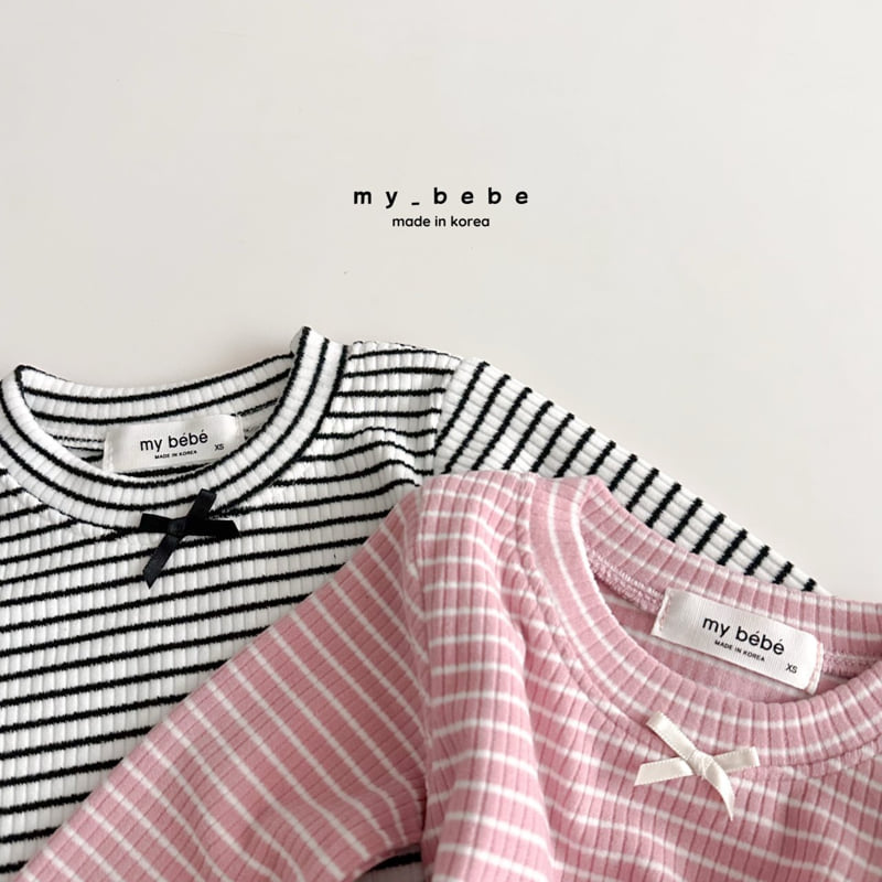 My Bebe - Korean Baby Fashion - #babyoutfit - Lover Crop Tee - 12
