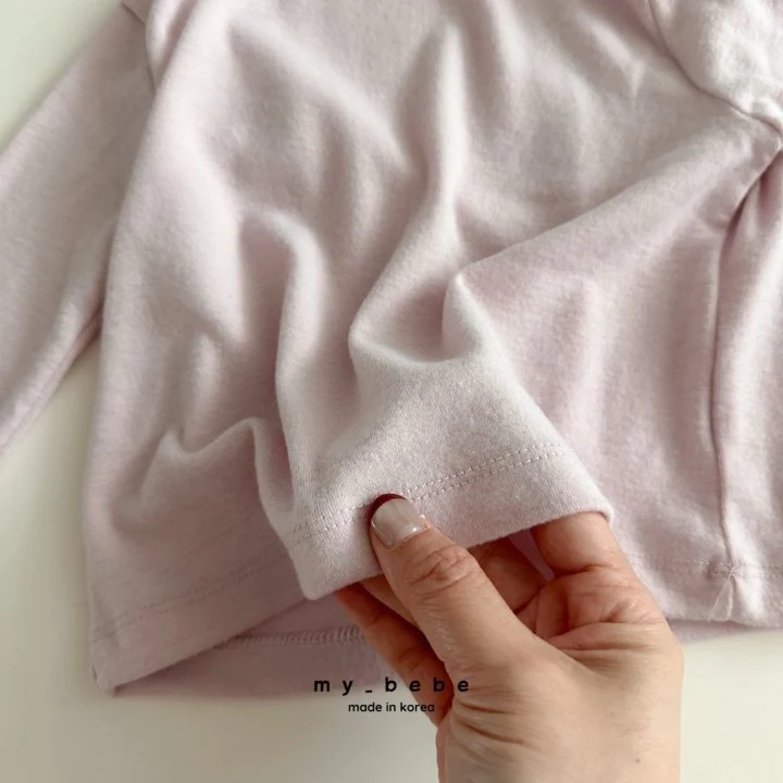 My Bebe - Korean Baby Fashion - #babyoutfit - Wool Half Turtleneck Tee - 9