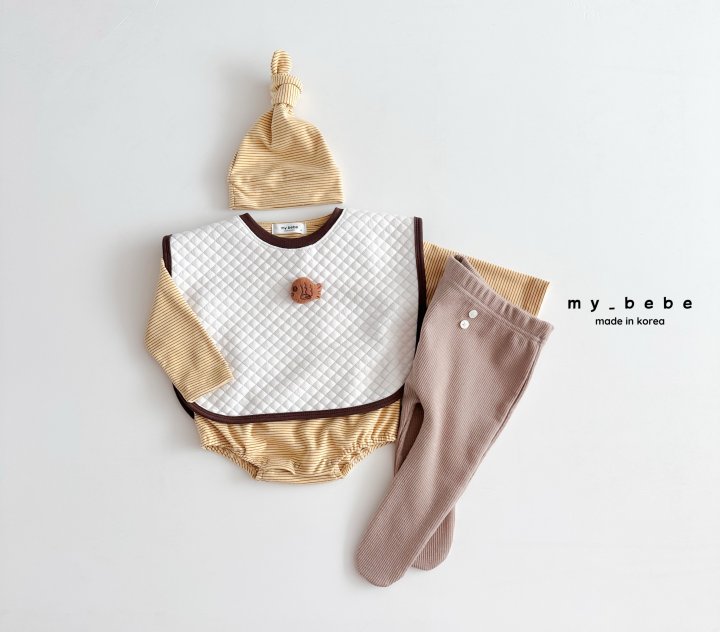 My Bebe - Korean Baby Fashion - #babywear - Quilted Large Bib - 8